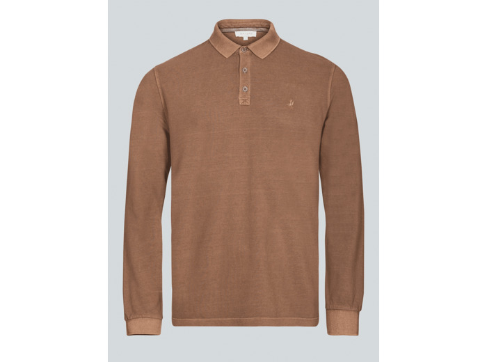 Polo Manches Longues Marron Bertis