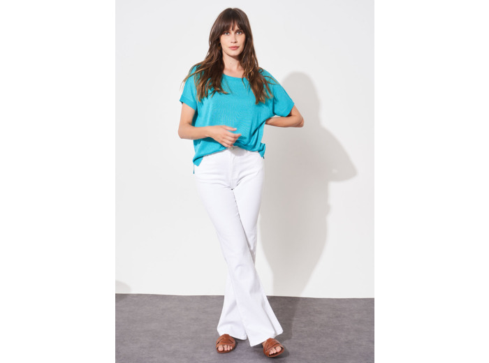 Jean coupe flare taille haute