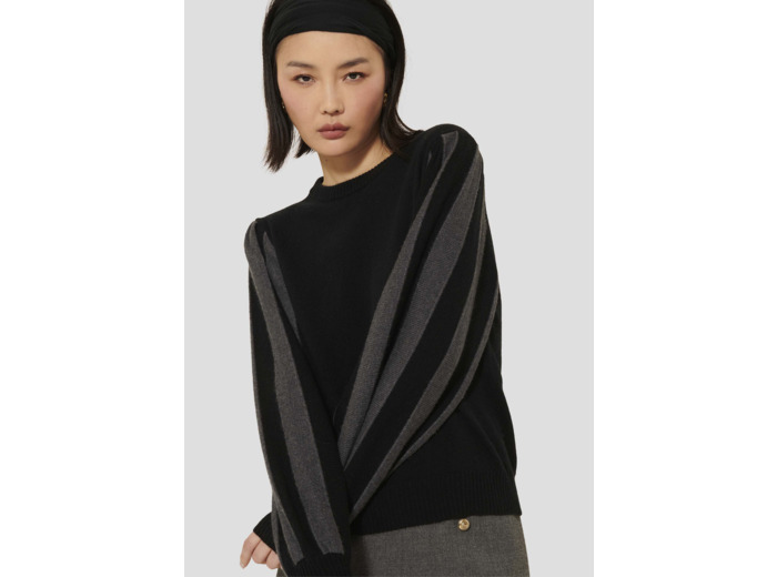 Pull Porthos-Noir en Laine Rws