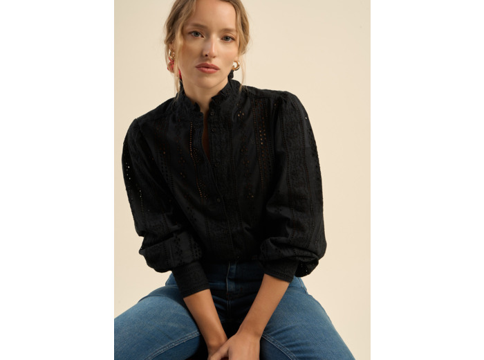 Blouse à broderie anglaise