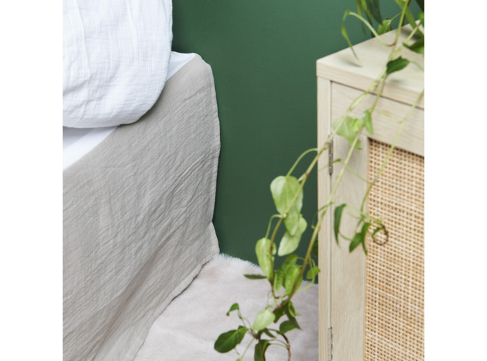 Cache sommier en gaze de coton | Tradition des Vosges