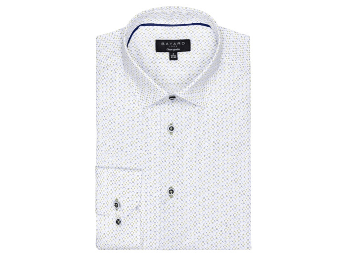 Chemise Blanche Imprimée Losanges