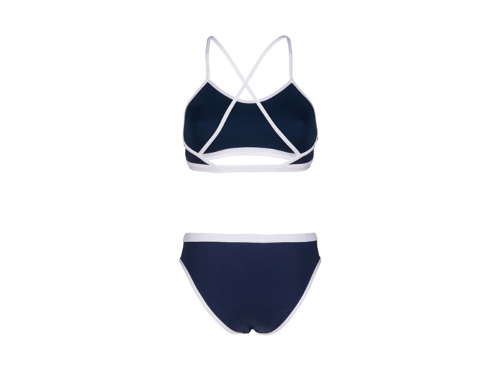 Maillot de bain 2 pièces arena Performance Icons Cross Back Solid pour femmes