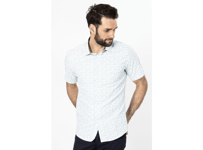 Chemisette Imprimée Feuillage Vert