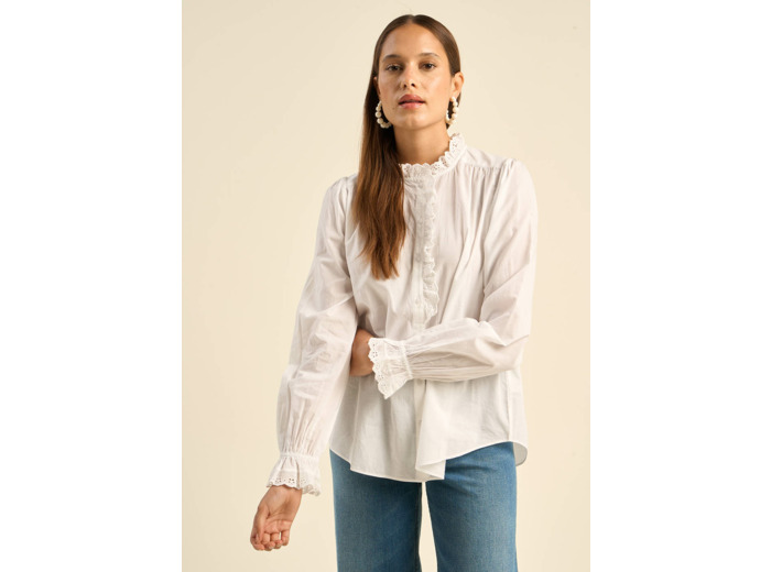 Blouse en voile de coton