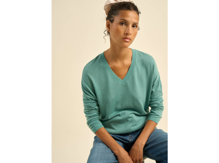 Pull manches longues à col V