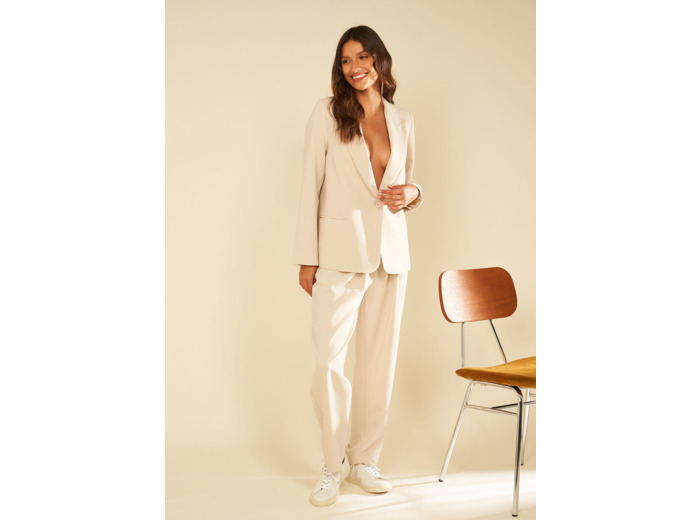 Pantalon tailleur taille haute