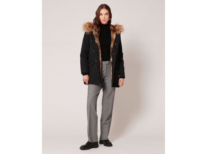 Parka Piria Noir en Coton