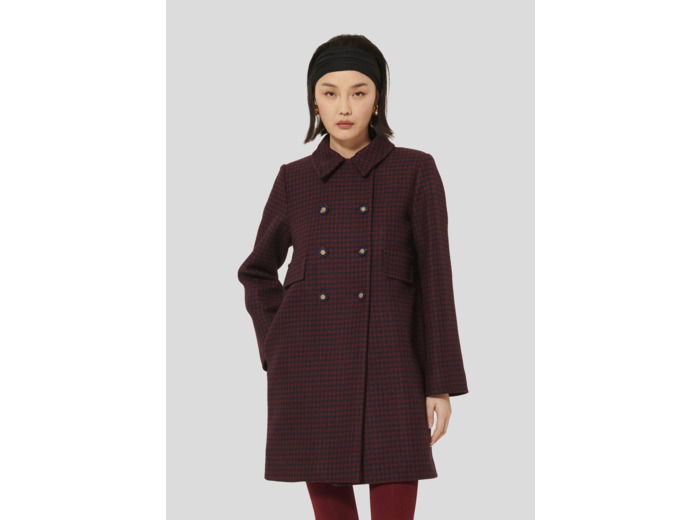 Manteau Marceau-Bordeaux en Laine