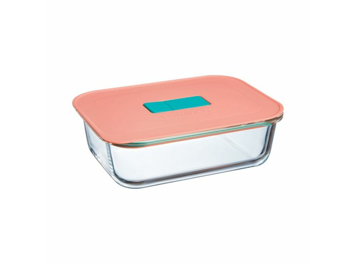 Boite rectangulaire 104cl couvercle orange Unique Box