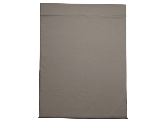 Drap plat Partition Satin de coton Coloris Taupe