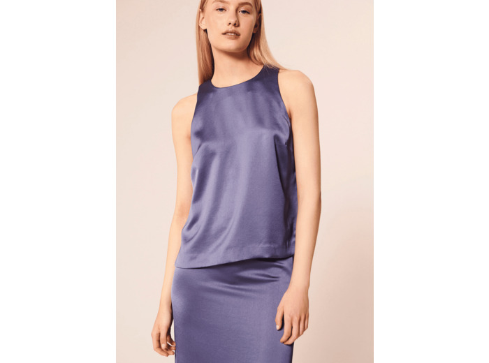 Top Telly-Bleu en Polyester