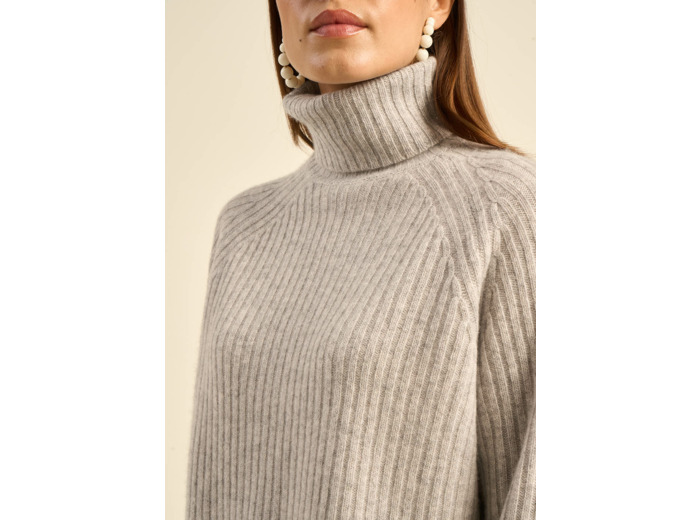 Pull col roulé en cachemire