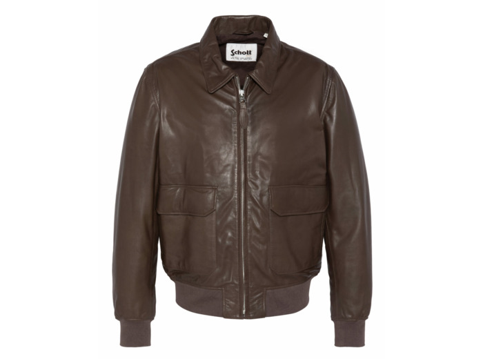 Blouson Casual En Cuir LCPILOTLAMB2 SCHOTT