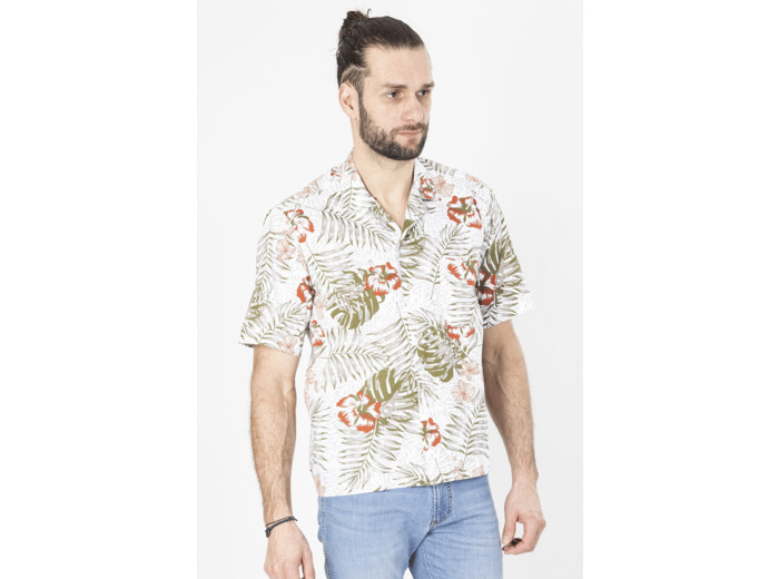 Chemisette Blanche À Fleurs