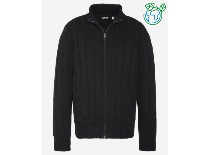 PULL EN MAILLE AVEC ZIP