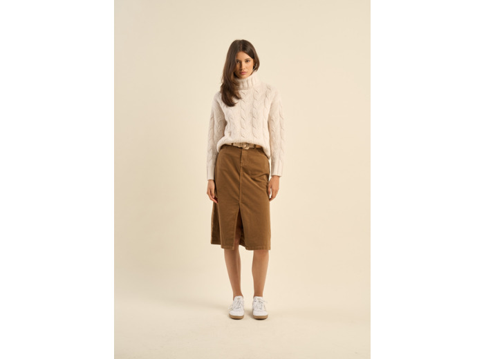 Jupe longue en velours