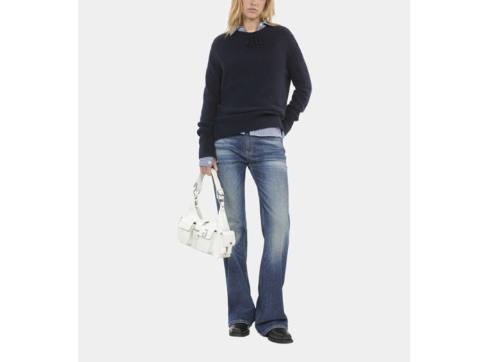 Pull En Cachemire Bleu Marine