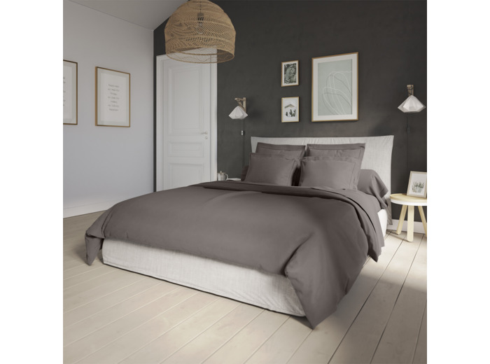 Housse de couette Influence Percale Granit