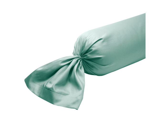 Taie de traversin Harmonie Satin de coton coloris Menthe