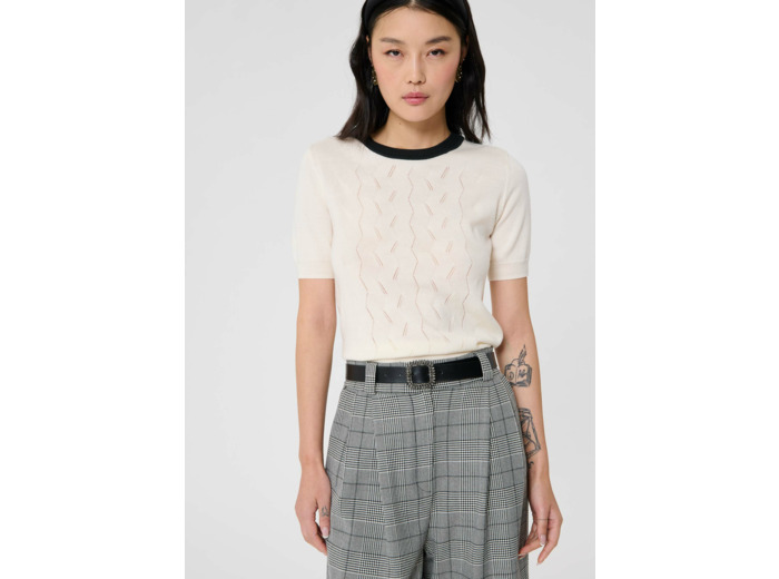 Pull Pontaven-Ecru en Laine Merinos Extrafine