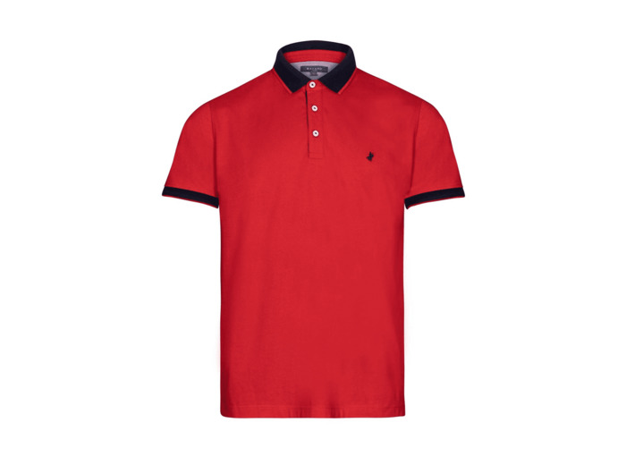 Polo Rouge Col Marine Rouge 3xl