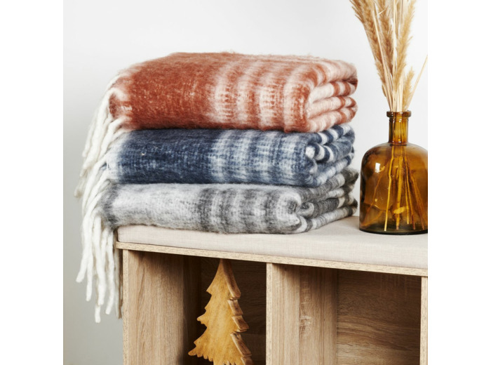 Plaid Velouté | Effet Mohair | Laine | Tradition des Vosges