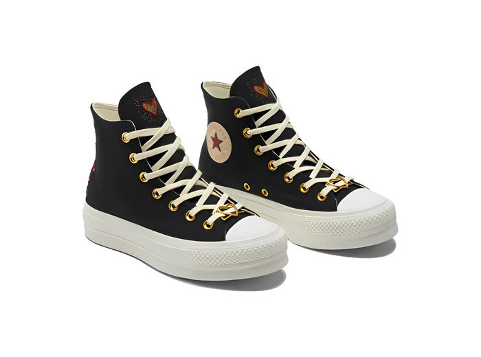 Chuck Taylor All Star Lift Hi Black/Egret/Back Ally Brick