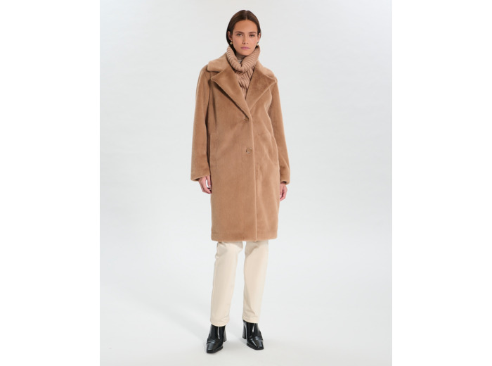 Manteau Mattie Camel en Polyester