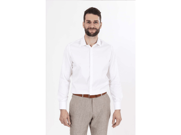 Chemise Blanche En Coton Pour Cérémonie