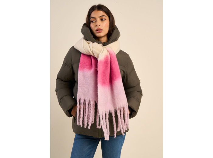 Écharpe à franges deep dye