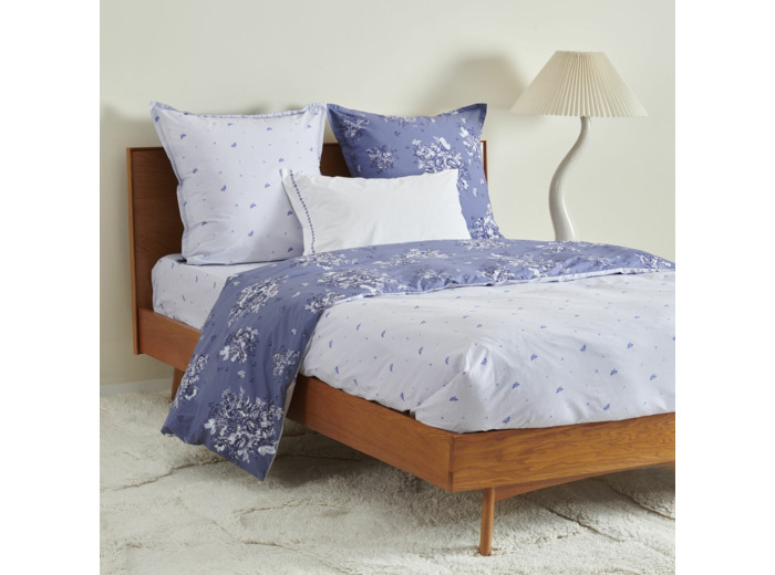 Housse de couette Poème Bleu | Réversible | Tradition des Vosges