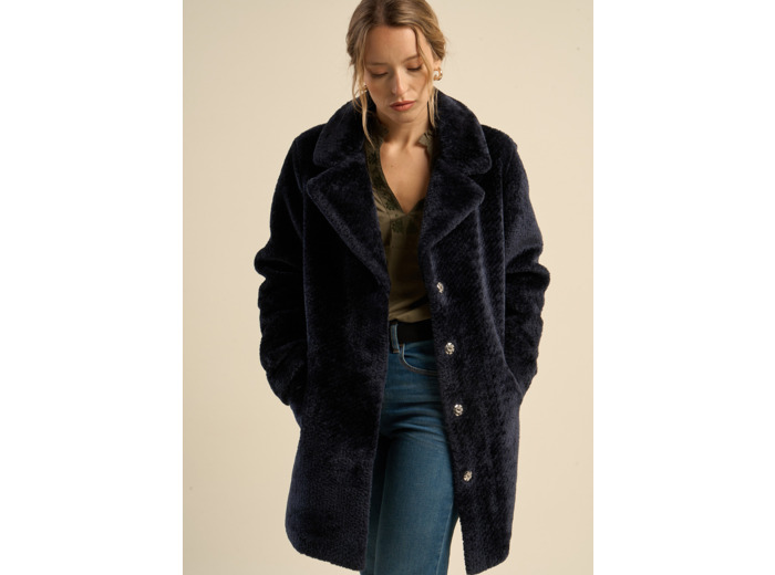 Manteau en fausse fourrure