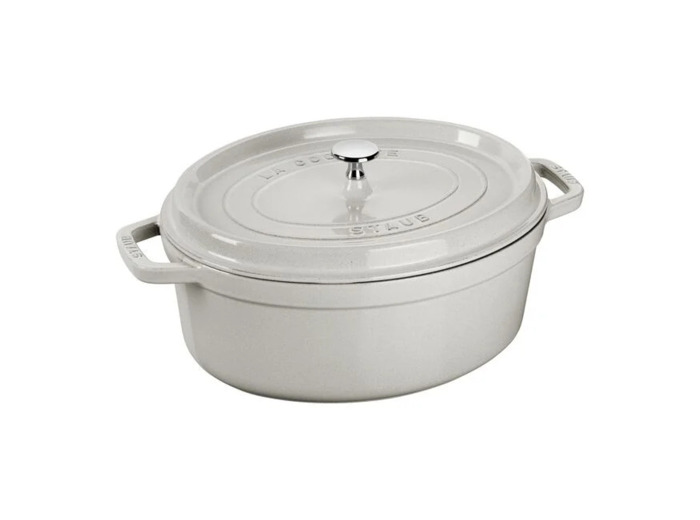 COCOTTE OVALE 33cm 6.7L Truffe blanche