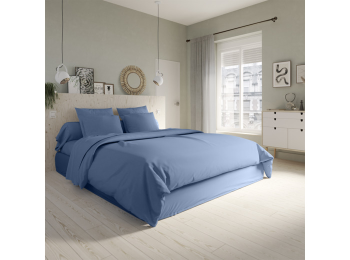 Housse de couette Studio Coton Bleu