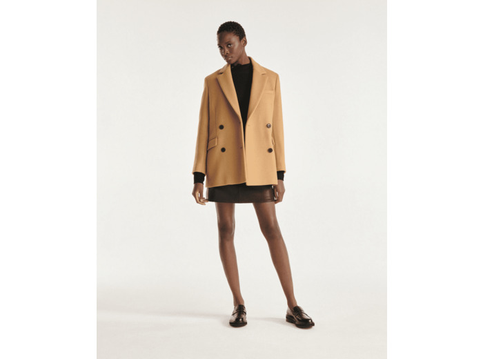 Manteau Droit Double Boutonnage