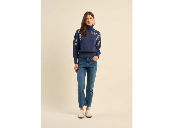 Jean mom taille haute