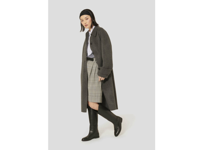 Manteau Marly-Gris en Laine