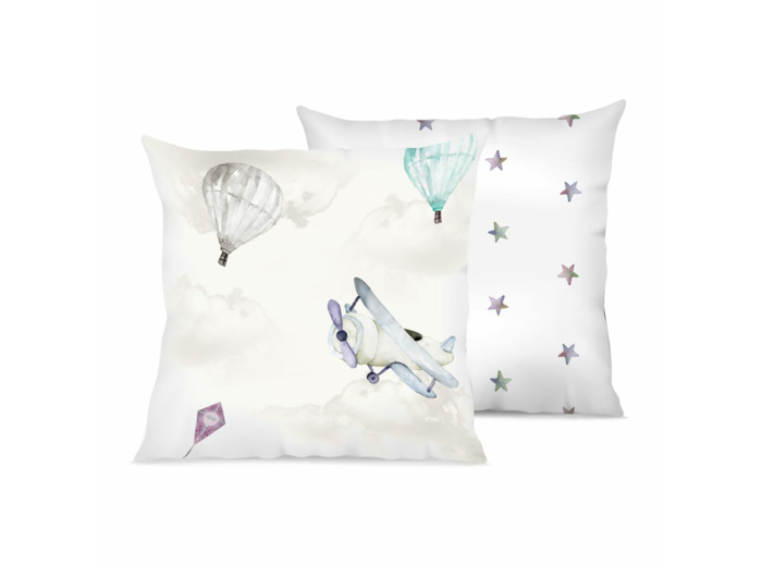 Taie d'oreiller enfant réversible Voyage | Tradition des Vosges