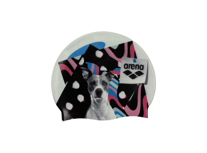Bonnet de bain unisexe arena Swim Cap HD imprimé chien