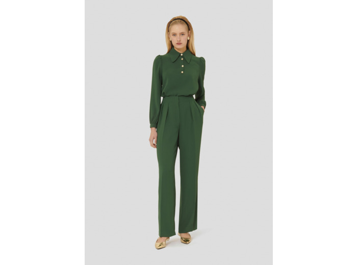 Pantalon Parigi-Vert en Polyester