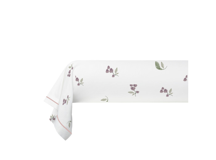 Taie de traversin Violette | Satin 120 fils | Tradition des Vosges