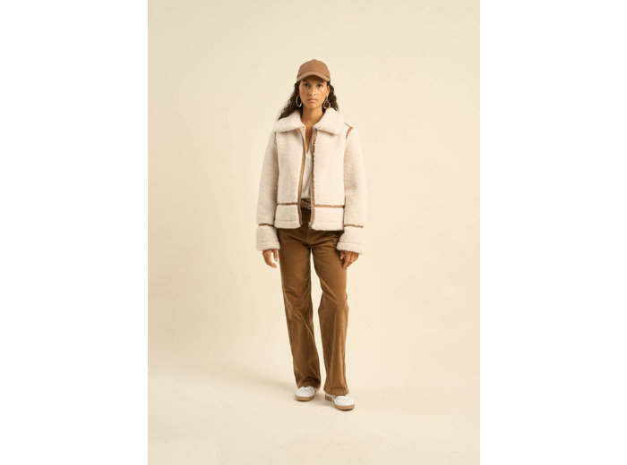 Pantalon en velours à coupe droite