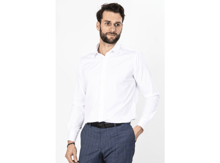 Chemise Unie Blanche Blanc 5