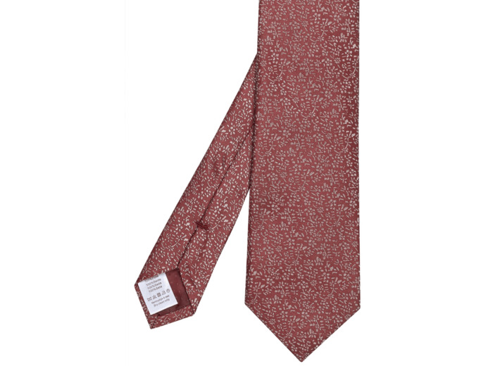 Cravate Rouge À Motifs Fleuris