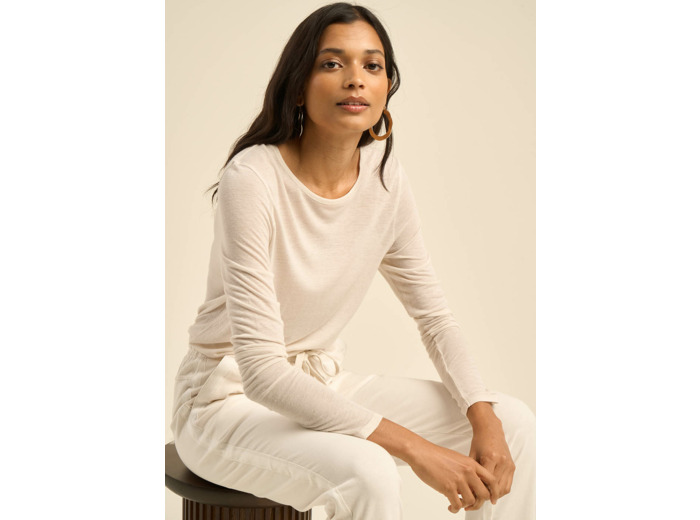 Tee-shirt en voile de laine