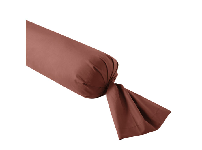 Taie de traversin Influence Percale Brique