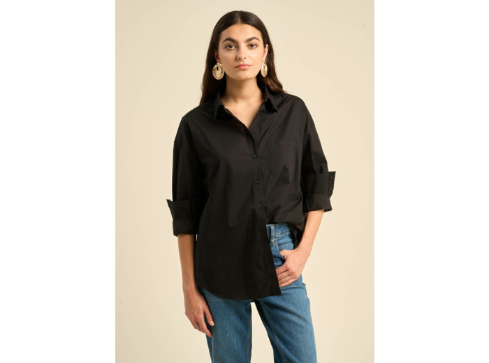Chemise ample en coton