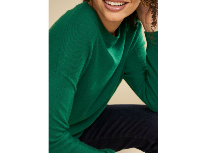 Pull col rond 100% cachemire