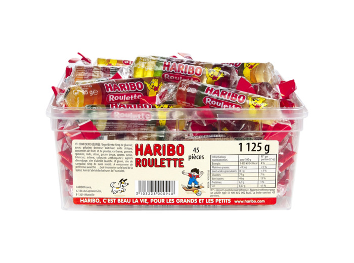 Roulette de fruits 45 bonbons